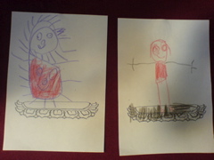 Kids' Buddha drawings